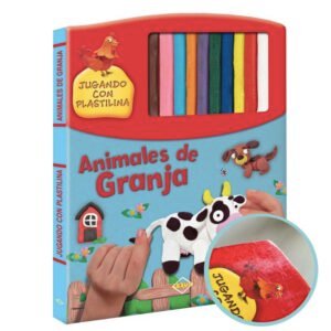 Animales de la granja, con plastilinas para modelar