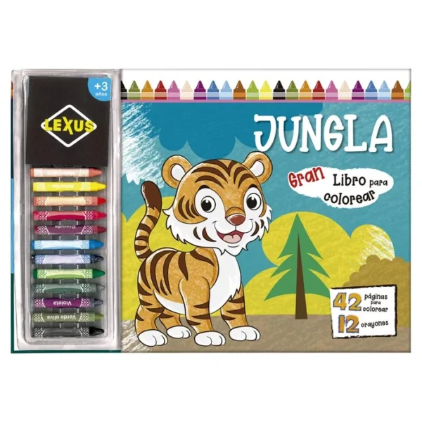 Jungla – Gran libro para colorear